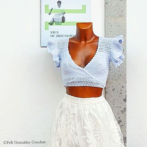 Top malva Fefi González Crochet