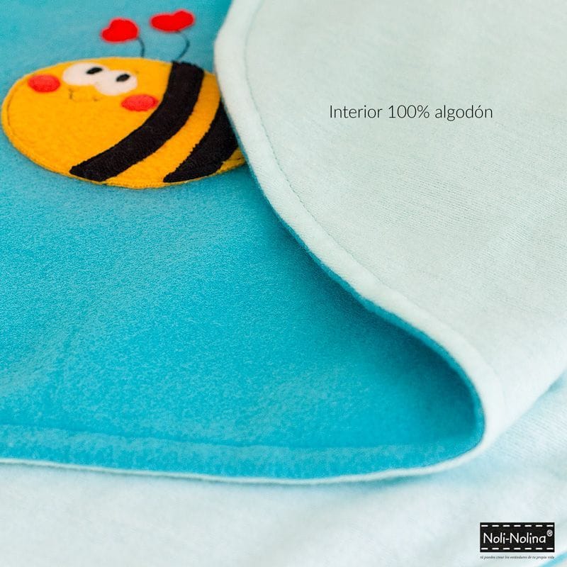 manta para bebé con interior de 100% algodón