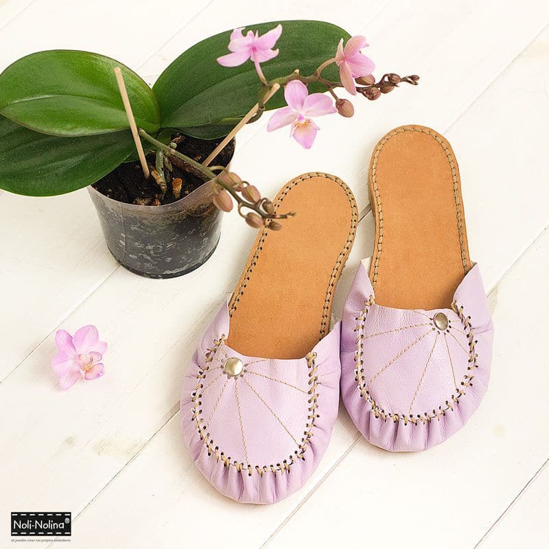 sandalias con orquídeas