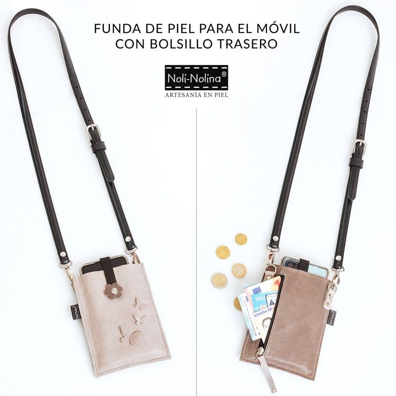 funda de piel para el móvil noli-nolina