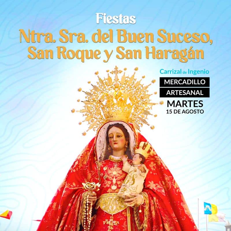 cartel portada mercadillo artesanal fiestas ntra. sra. del buen suceso