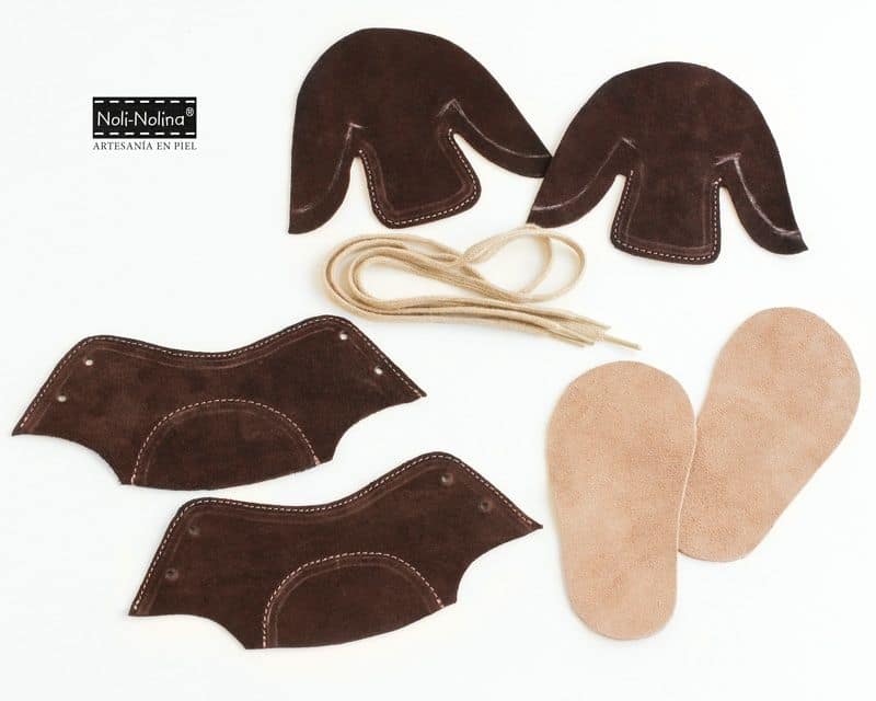 Patrón botitas serraje