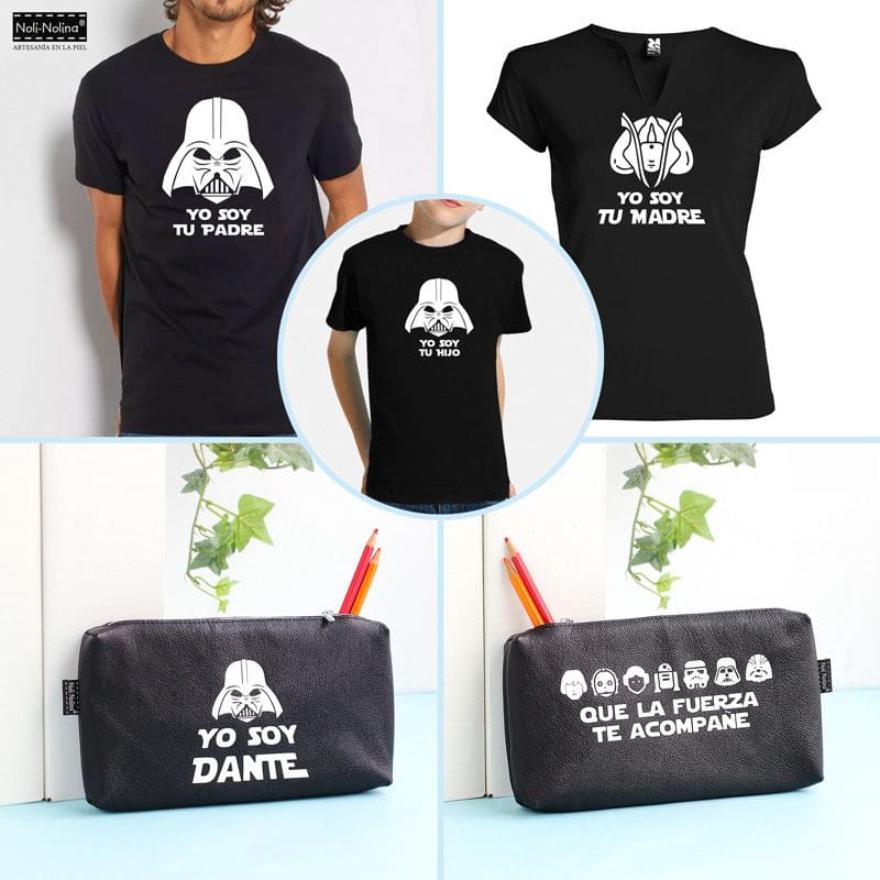 pack de camisetas y estuche para lápices de star wars