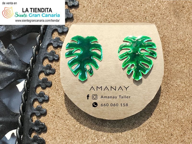 Amanay pendientes Costillas de Adán a la venta en la tienda de artesanía LA TIENDITA