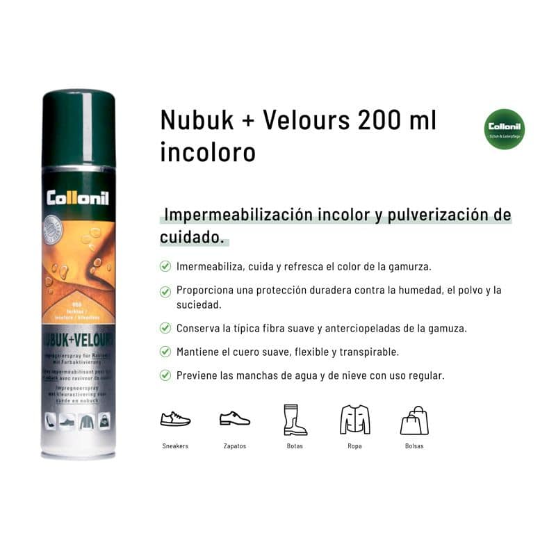 Collonil impermeabilizante nubuk y ante